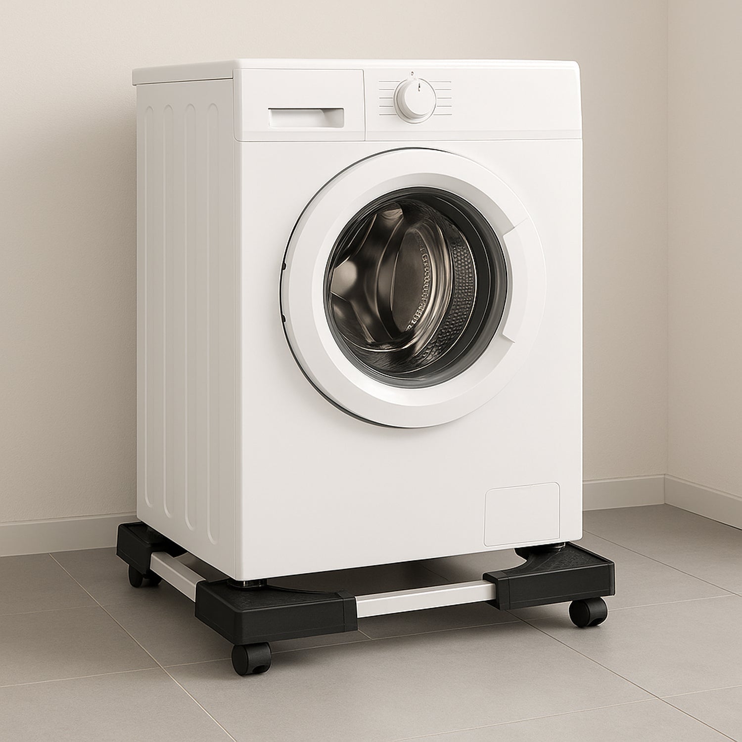 Adjustable Heavy-Duty Fridge and Washing Machine Stand Base Trolley 50x50 cm Adjustable Heavy-Duty Fridge and Washing Machine Stand Base Trolley 50x50 cm